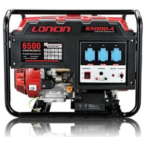 Бензиновий генератор LONCIN LC 6500-A, 5,5 кВт, 25 л