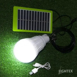 LED Лампа 3KW, 200lm с USB 1500mAh Lightex