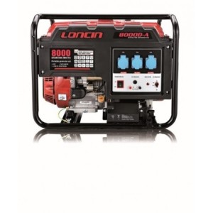 Бензиновий генератор LONCIN LC 8000-DA, 6.5 кВт, 25 л